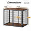 Cage pour chien avec cage à 3 portes, pour grands et moyens chiens-120082886
