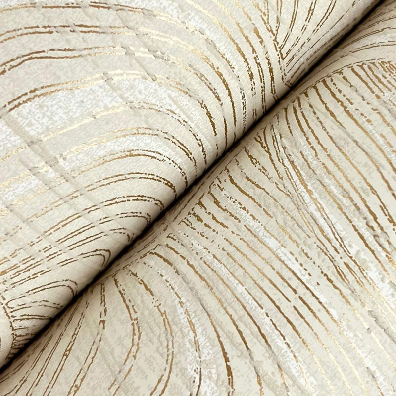 Papier peint Nessa, Crème, crème