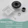 5.91'' Square Grid Shower Drain With Flange
