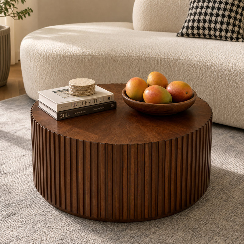 Chilmonik Solid Wood Nesting Coffee Table, Walnut
