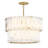 Simone 24" Six-Light Drum Chandelier w/ Natural Alabaster Panels