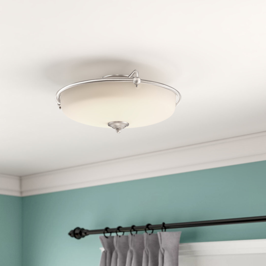 Ampelio 1-Light 21" Flush Mount Darby Home Co Fixture 
