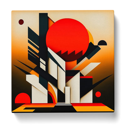 Art Deco Sunset Suprematism No.1 - Print