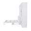 Grand lit escamotable avec placard, blanc