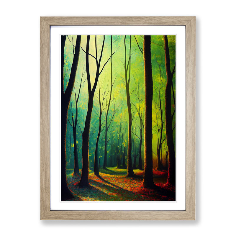 A Forest Adventure - Framed Print, 34cm H x 25cm W x 2cm D, Oak