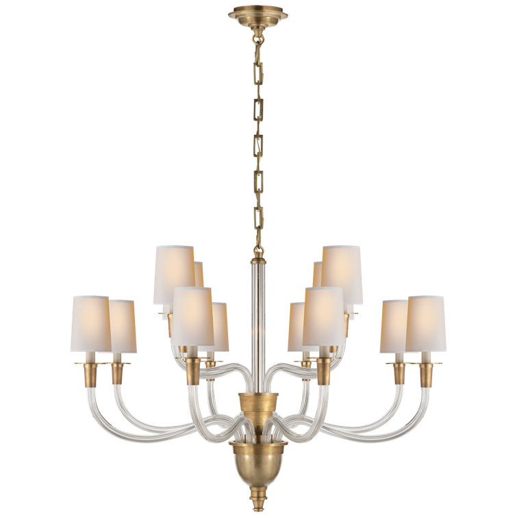 Thomas O'Brien Vivian Large Two-Tier Chandelier