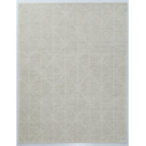 Crossover Hand Tufted Area Rug in Beige