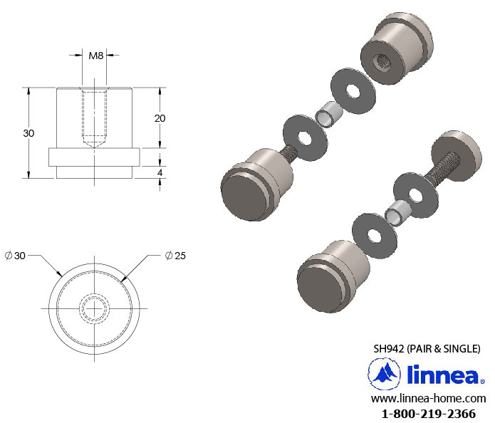 Stainless Steel Door Pull, Satin Stainless Steel