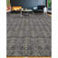 Damask Area Rug in Dark Blue
