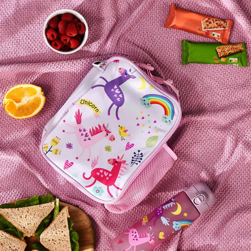 Food Storage Container, Pink Unicorns
