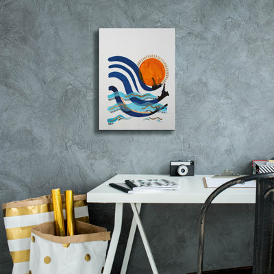 Epic Graffiti 'What A Way To Spend The Day'  by Katie Gianni Canvas Wall Art, 12" x 16"