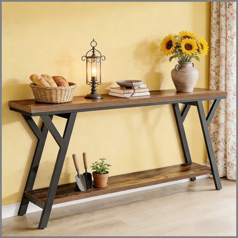 Couch Table,2-Tier Console Table,Sofa Table Couch