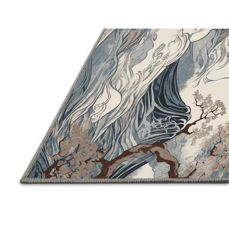 Sakura Sunset Rug, Square 7'