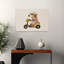 Playful Bear On Scooter Contemporary Wall Art Print by Mathieu - Wrapped Canvas Print-326230161
