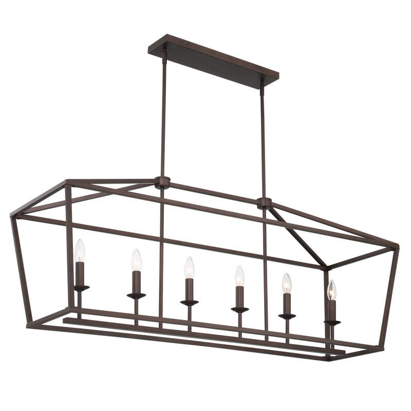 Abrianna 6 - Light Kitchen Island Pendant, Oil Rubbed Bronze