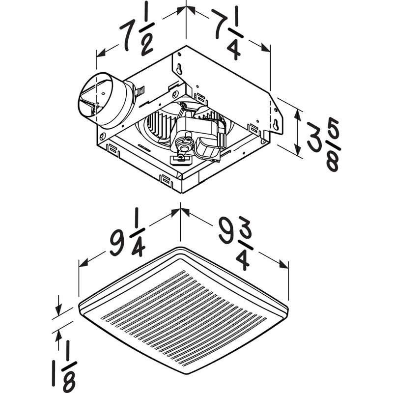 70 CFM Bathroom Fan