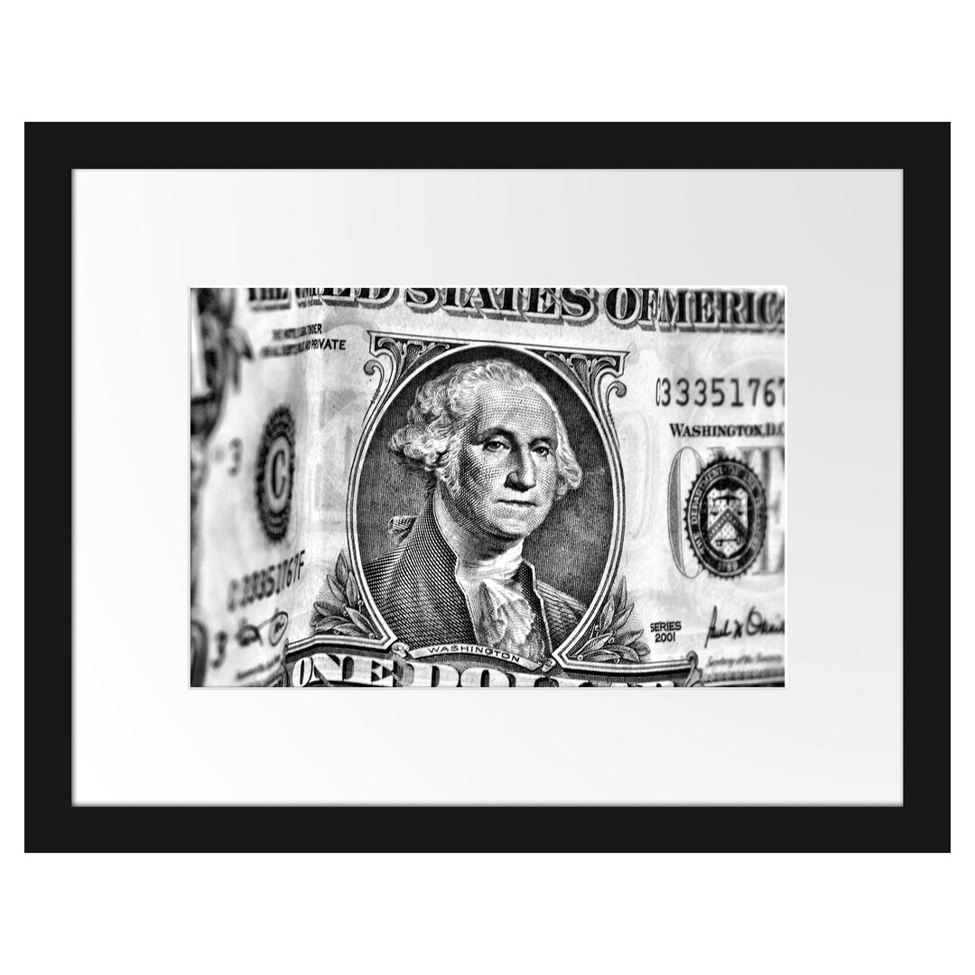 Dollar Banknote Gerahmter Fotodruck Poster