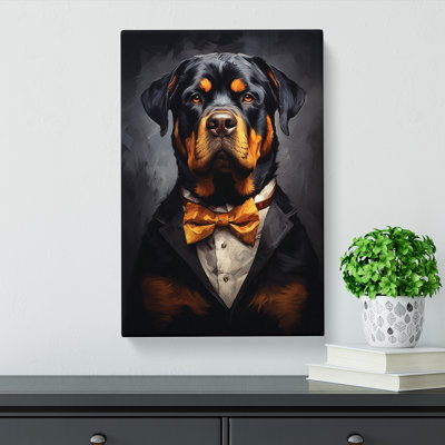 Rottweiler Informel - Wrapped Canvas