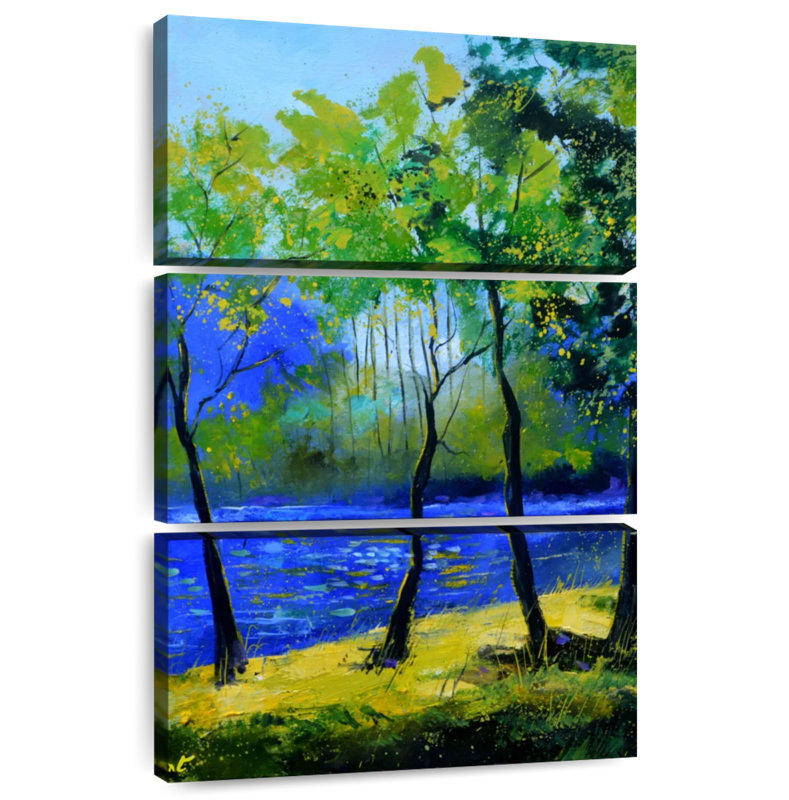 Alvord Mystical Blue River, 57" H x 36" W