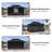 PURPLE LEAF 10'W x 15'D Bronze Aluminum Solarium with Double Roof All-Weather Hardtop Gazebo & Screen House for Patio-122646624