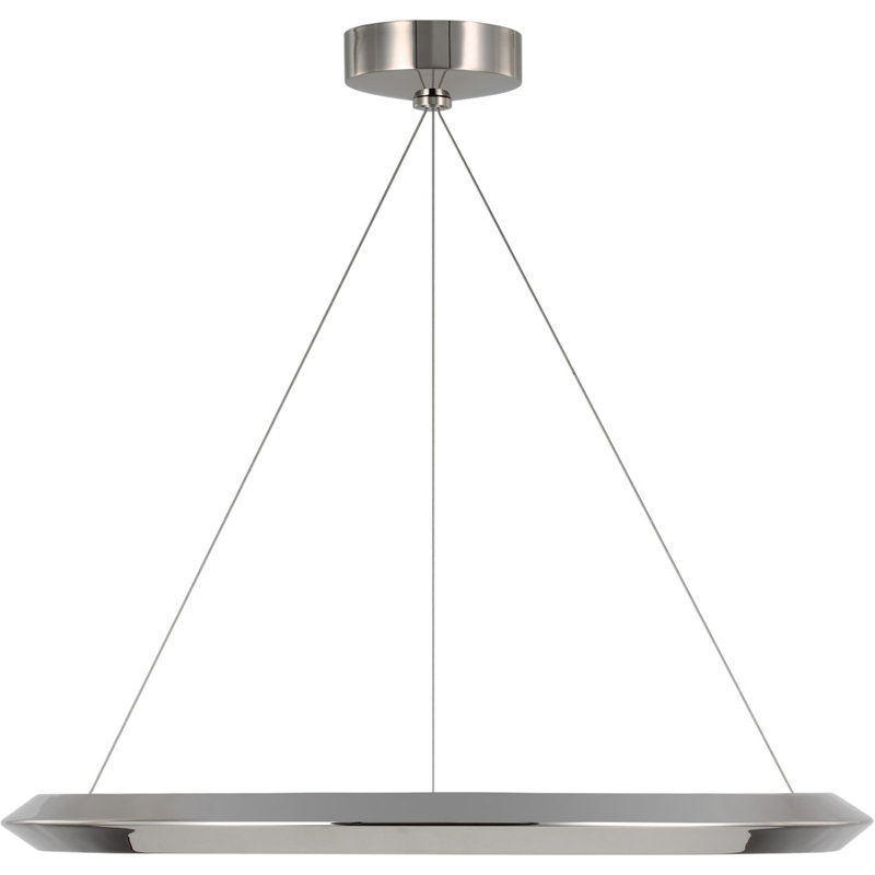 Peter Bristol Encircle 28" Ring Chandelier, Polished Nickel