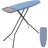 Metal Ironing Board with Iron Rest Heat Resistant Covers and Seven-Level Adjustable Heights