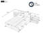 Canapé-lit modulaire avec deux supports de rangement-1760091962
