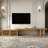 Jarisa Storage Credenza， Retracted Extendable TV Stand -Wood TV Console Media Cabinet with Storage-162130758-167728024
