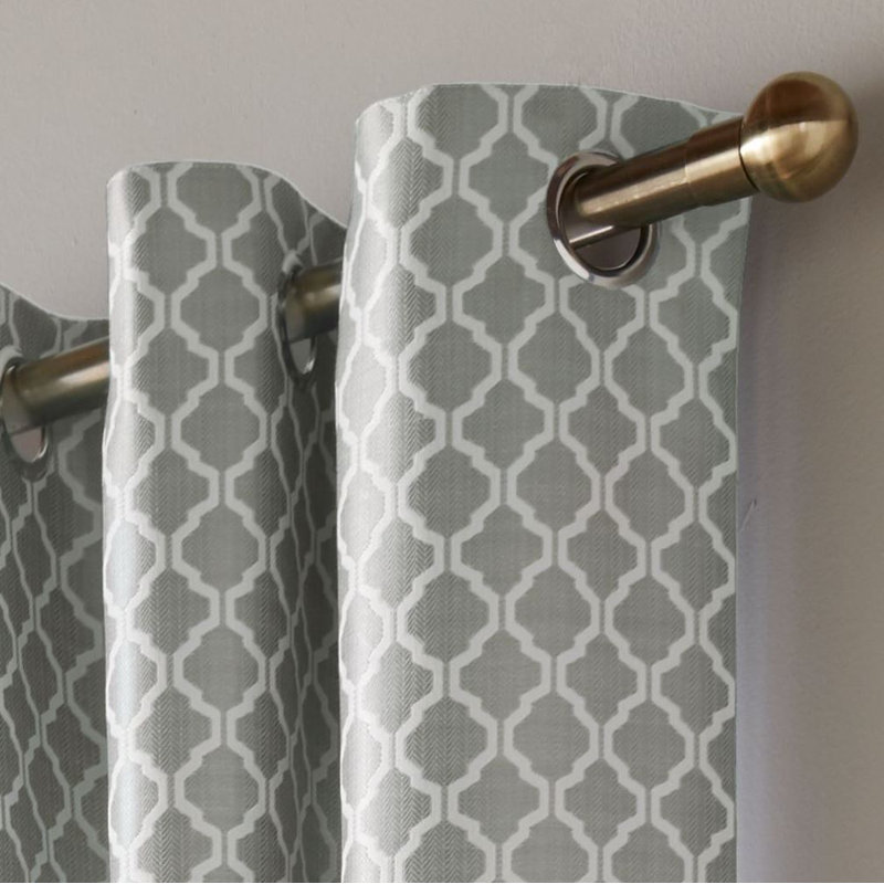 Dareece Cotswold Eyelet Ring Top Curtains, Width 228 x Drop 228 cm, Silver