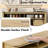 U-STYLE 59.3'' Farmhouse Sideboard Buffet With Sliding Barn Door & Mesh Panels, Open Storage For Living Room, Hallway, Balcony, Kitchen & Office-1541428387