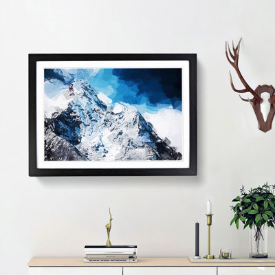 Mount Everest in Abstract - Picture Frame Graphic Art Print