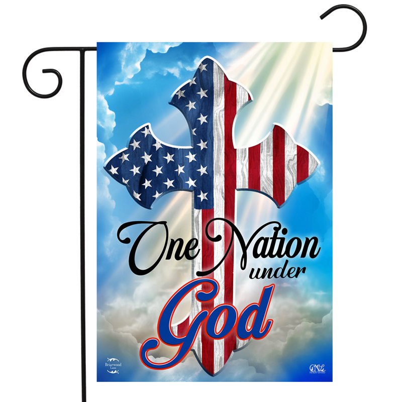 Drapeau de jardin One Nation Under God