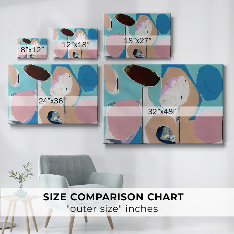 Color Trend II-Gallery Wrapped Canvas, H 12 po x l 18 po