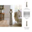 Vase à fleurs contemporain en métal à motif abstrait Obélisque de fer contemporain pour table d'appoint-938290612