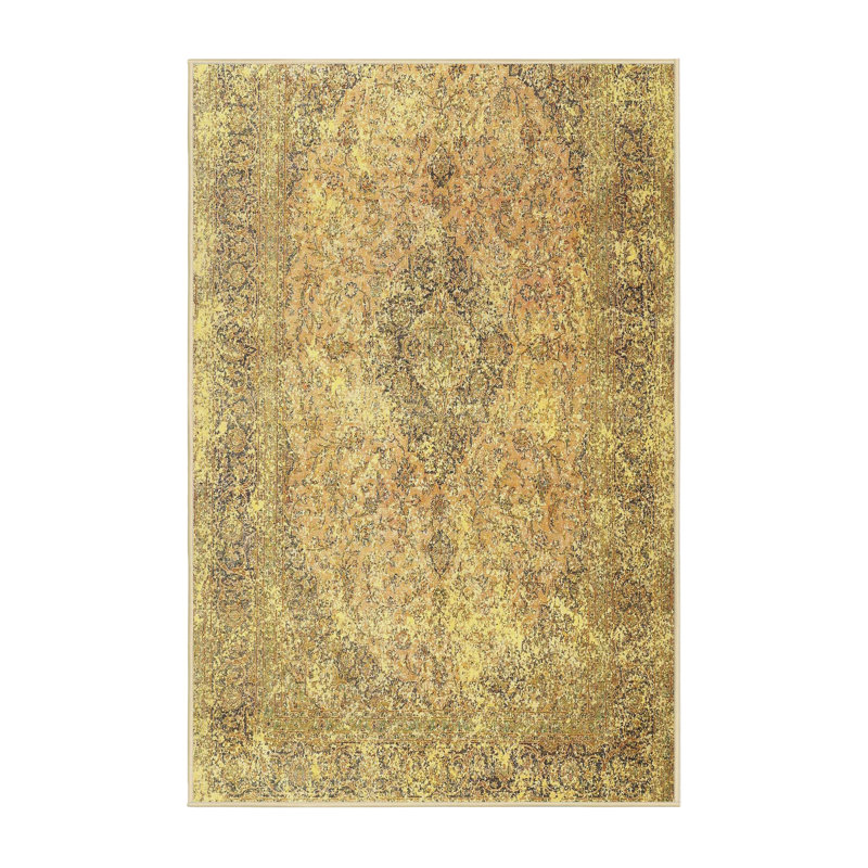 Tapis traditionnel beige / brun, Rectangle 2 pi x 4 pi