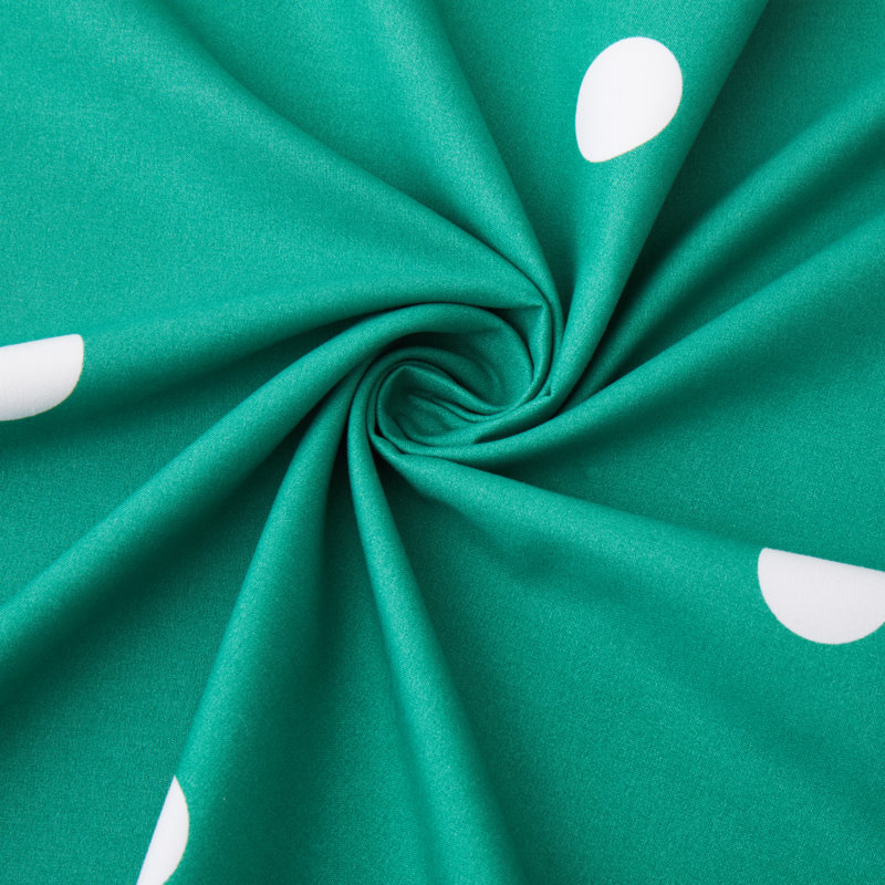 Microfiber Printed Duvet Cover - Soft, Lightweight, Fade-Resistant Bedding with Matching Pillowcases, Green/White