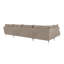 Modern U-Shape Kimo Corner Sofa with Silver Metal Legs-1148353463-1148353464