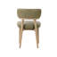 Chaise Vista - cuir vert sauge-130615986