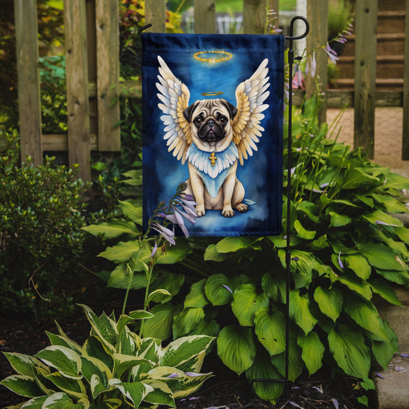 Drapeau de jardin Pug My Angel