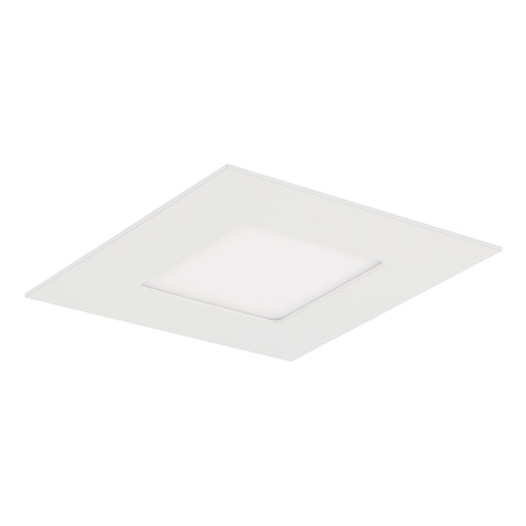Lotos 6in LED White Square Recessed Light Kit With 5 Colour Temperature (CCT) Selectable Switch