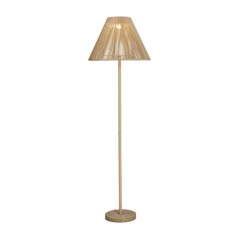 Lampe sur pied solaire Lumika beige