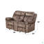 Causeuse inclinable Two en velours chocolat avec port USB et console-1631756430