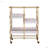 Serving Cart With 3 Adjustable Trays-966412967