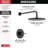 Modern 14 Series Round Rain Shower Faucet Set, Matte Black Shower Head and Handle Set, Valve Trim Kit, Matte Black (Valve Not Included)-94088352