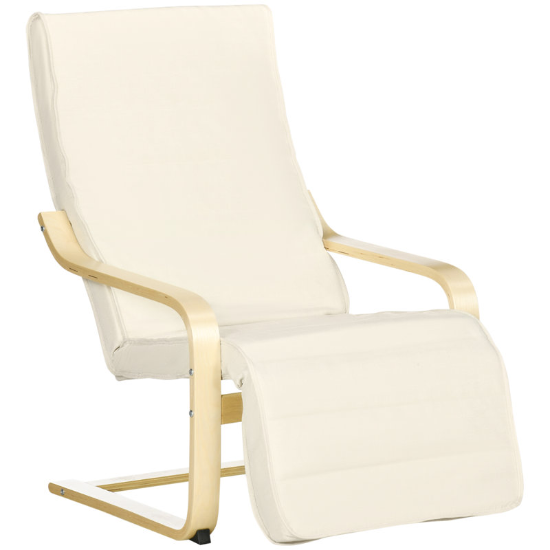 Zhao Upholstered Armchair, Cream White