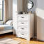 Commode haute à 6 tiroirs Masad avec rangement pour chambre à coucher ou entrée