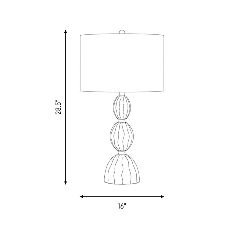 Leiden 1-Light Table Lamp by Dann Foley
