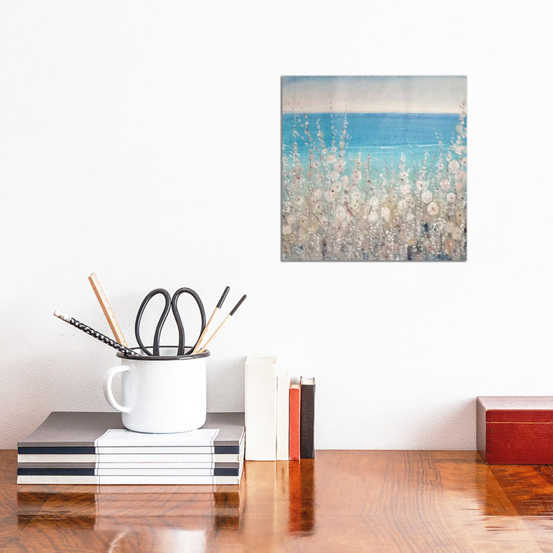 Flowers By The Sea II by Tim OToole - Wrapped Canvas Painting, 30.48 cm H x 30.48 cm W
