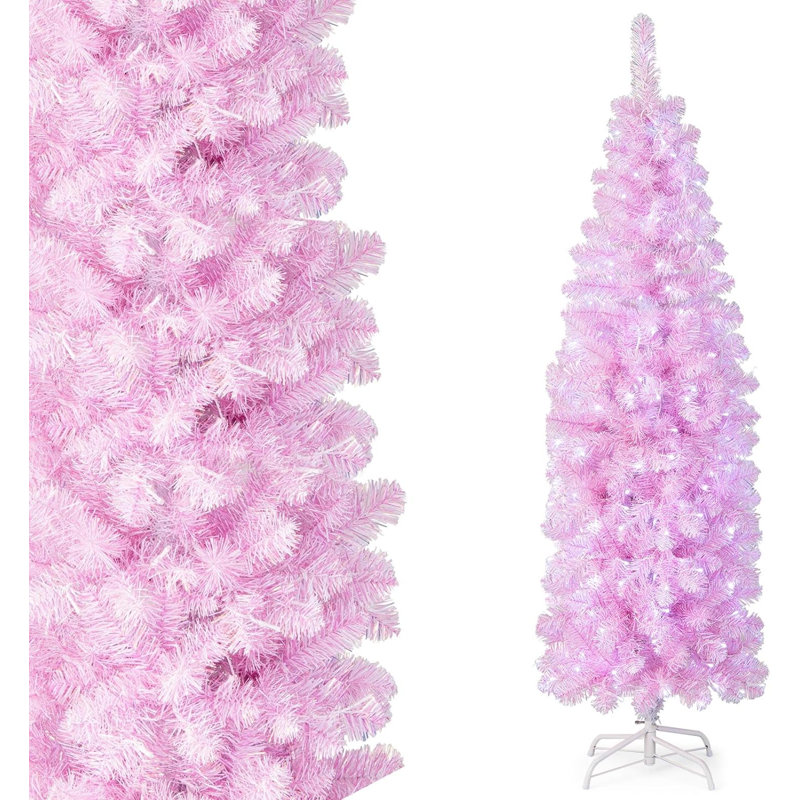 Lighted Artificial Pine Christmas Tree