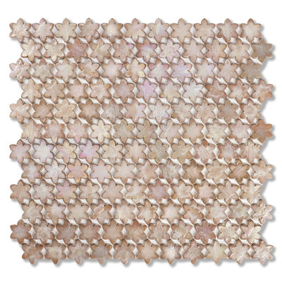 Primrose Petites Fleurs Glass Mosaic